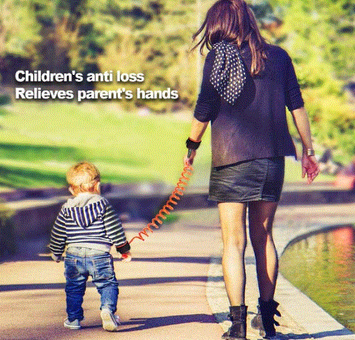رابط معصم أمان للأطفال - لمنع ضياع الأطفال، حزام قابل للتعديل بطول 6.5 قدم